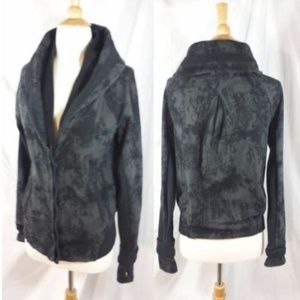 Lululemon to Class Jacket 6 Black Gray Seabed